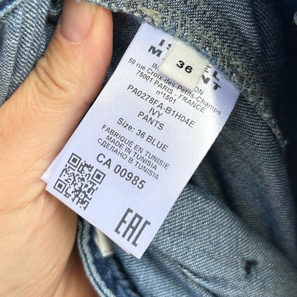 Marant Etoile Ivy denim Cargo Pants, size 36 - Picture 12 of 14